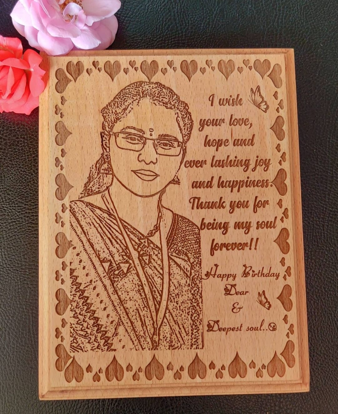 Personalized Wooden Engraving Gift 